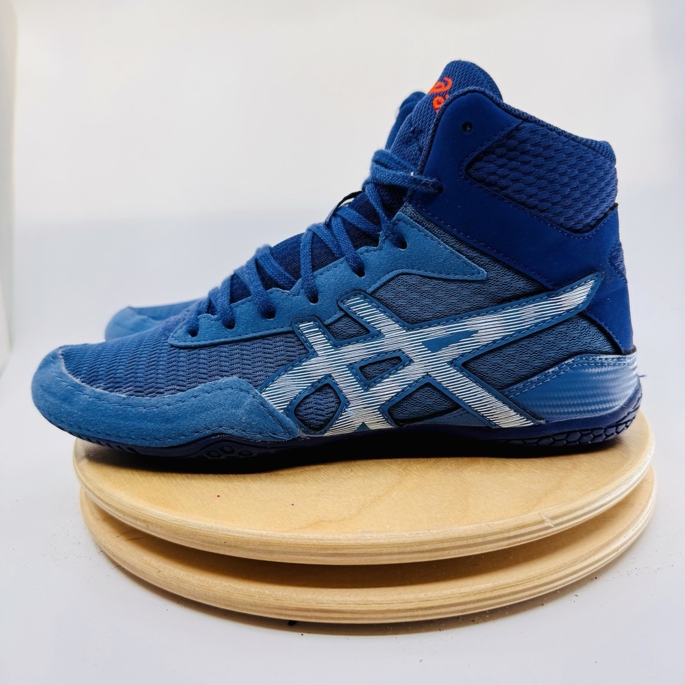ASICS Matcontrol 2 Wrestling Shoes Mens 8 Blue Lightweight Athletic - Picture 2 of 8